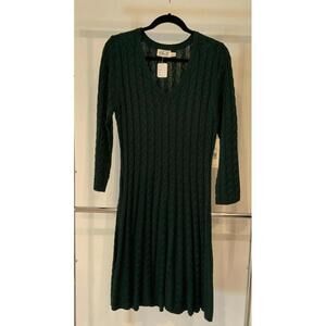Rachel Rachel Roy Green Cable Knit Dress